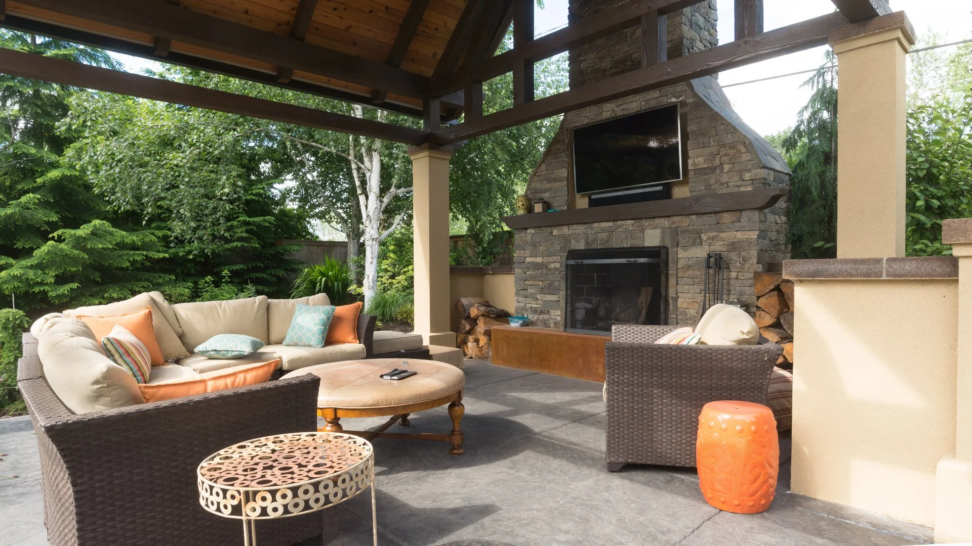 What's the Best Location for an Outdoor Fireplace on Your Property?