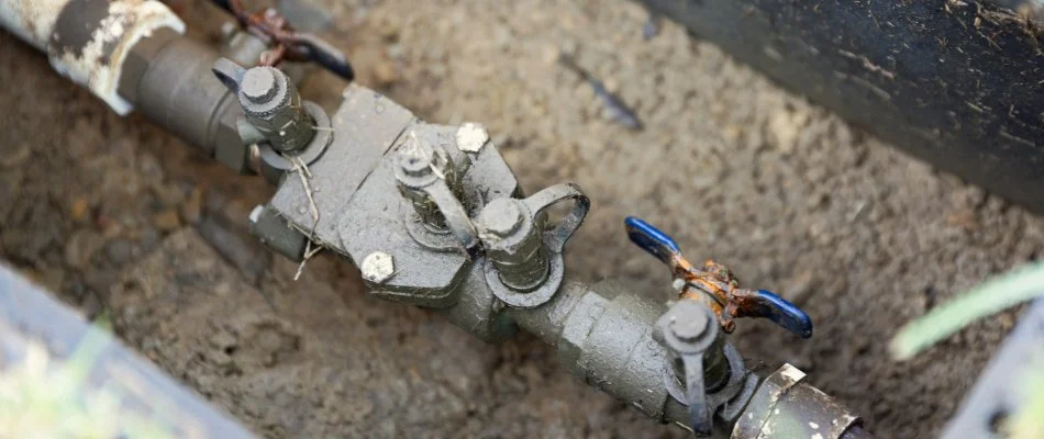 Irrigation backflow prevention device in Waukee, IA.