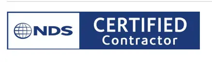 NDS Certified Contractor logo with text.