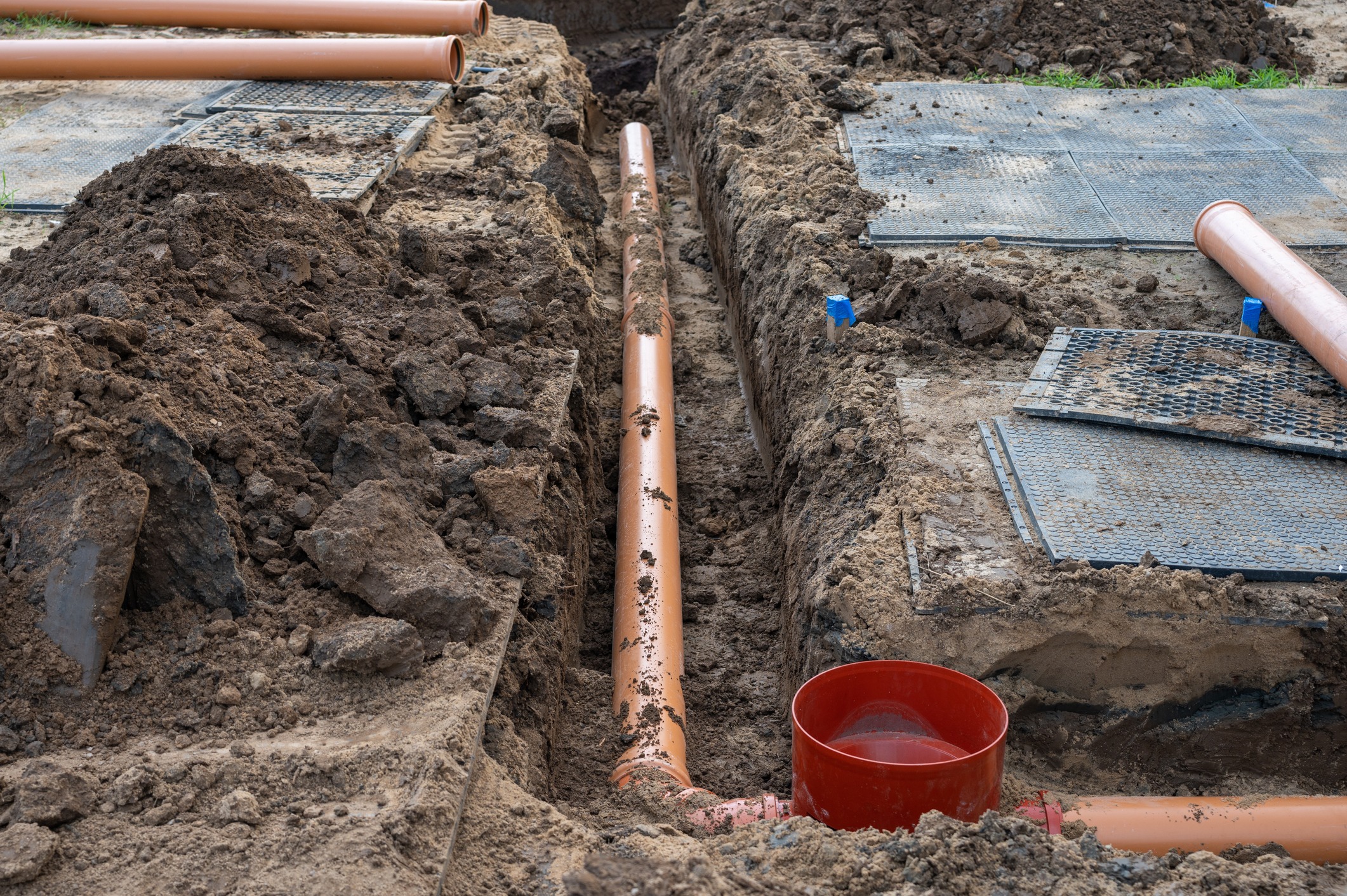 Underground pipe installation